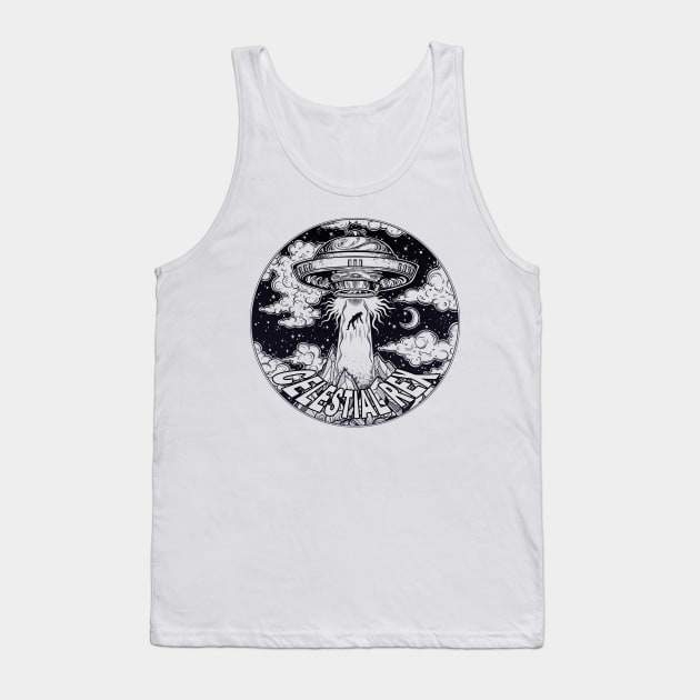 Celestial Rex UFO Tank Top by radbadchad